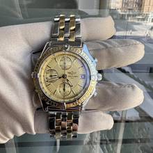 Thumbnail von Breitling Chronomat D13048 Chronograph champagne dial Full Set