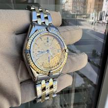 Thumbnail von Breitling Chronomat D13048 Chronograph champagne dial Full Set