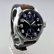 Thumbnail von IWC Le Petit Prince Monopusher Big Edition steel 46 mm dial blue limited 500 pcs worldwide unworn Full Set EK 06/2022 Folding clasp Manual winding