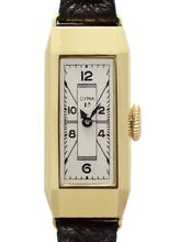  Cyma Ladies NOS 18 k Yellow Gold 1930s 