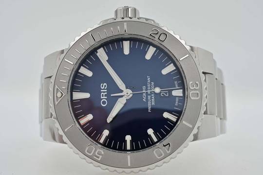  Oris Aquis Date 01 733 7730 4115 43,5mm Bucherer Blue 01 733 7730 4115-Set 