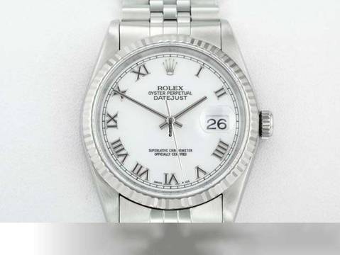  Rolex Datejust 36 36mm 16234 2001 Edelstahl Weissgold 750 Automatik Stainless Steel 18kt White Gold Stahl Jubilé-band Chronometer Oyster 