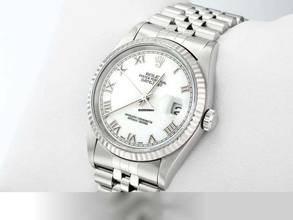 Thumbnail von Rolex Datejust 36 36mm 16234 2001 stainless steel white gold 750 automatic gold steel