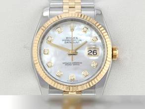 Thumbnail von Rolex Datejust 36 36mm 116233 Perlmutt Diamanten 2014 Stahl Gelbgold 750 Automatik Stainless Steel 18kt Yellow Gold Jubilé-band Chronometer Oyster