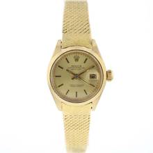  Rolex Lady-Datejust 26 Yellow Gold Milanese Bracelet 