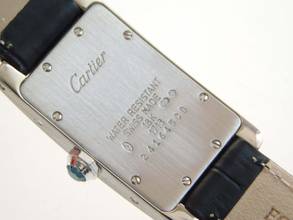 Thumbnail von Cartier Tank Américaine 18 Kt Weißgold Tank Américaine Damenuhr plus kleinen Cartier Service 04 2026 wie Neu