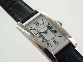 Thumbnail von Cartier Tank Américaine 18 Kt Weißgold Tank Américaine Damenuhr plus kleinen Cartier Service 04 2026 wie Neu