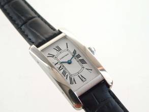 Thumbnail von Cartier Tank Américaine 18 Kt Weißgold Tank Américaine Damenuhr plus kleinen Cartier Service 04 2026 wie Neu