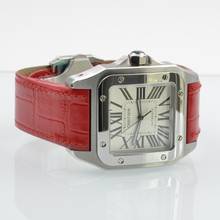 Thumbnail von Cartier Santos 100 XL W20073X8 white dial Full Set NEW 2019