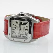 Thumbnail von Cartier Santos 100 XL W20073X8 white dial Full Set NEW 2019