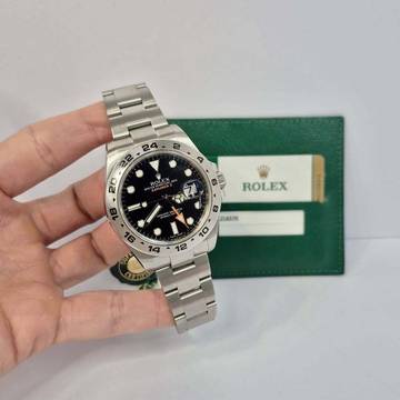  Rolex Explorer II 42mm Black Dial Automático Completo 