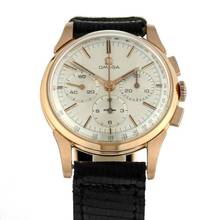  Omega Chronograph 3 Register Pink Gold 