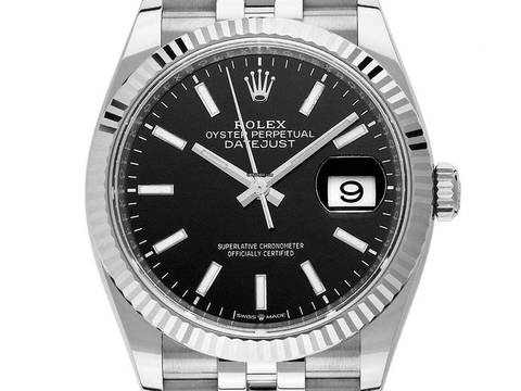  Rolex Datejust 36 Ref.126234 2020 LC 100 Full Set wie Neu Datejust Stahl 18kt Weißgold 
