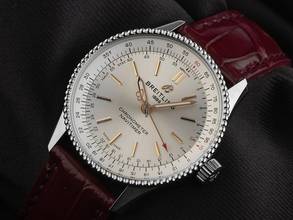 Thumbnail von Breitling Navitimer Ref.A17395F41G1P1 2023 Full Set wie Neu Navitimer Automatik 35 Leder Faltschließe