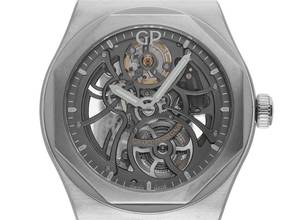  Girard Perregaux Laureato Skeleton Ref.81015-11-001-11A 2019 Full Set original unpoliert Laureato Skeleton 