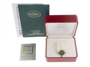 Thumbnail von Cartier Santos Galbée PM kleines Modell Ref.1170902 1996 Box&Beschreibung sehr gut Vintage Santos Galbee Lady PM kleines Modell Diamanten
