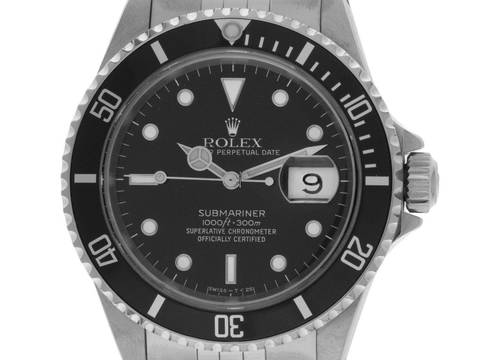  Rolex Submariner Date Ref.16610 1990 Box&Beschreibung sehr gut Vintage Submariner Date 