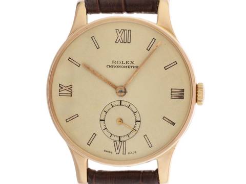  Rolex Precision 18kt Roségold Ref.2582A 1958 Full Set sehr gut Vintage Precision 18kt Roségold 