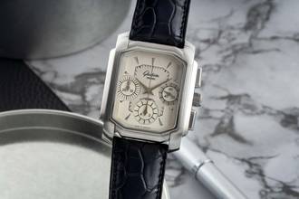  Glashütte Original Senator Chronograph Stahl Automatik Ref. 1-39-31-06-04-04 B&P 2000 