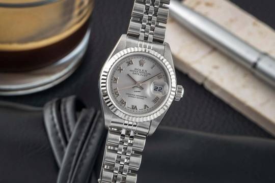  Rolex Lady-Datejust 26 Roman Dial Stahl / Weissgold Automatik Ref. 79174 Box 