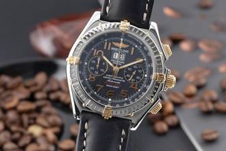  Breitling Crosswind Special Chronograph Stahl / Gold Automatik Ref. B44356 Limited 