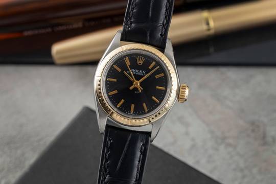  Rolex Oyster Perpetual Stahl / Gold Automatik Damenuhr Ref. 6804 Vintage 