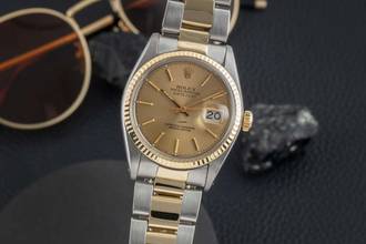 Rolex Datejust 36 Oyster Perpetual Stahl / Gold Automatik Ref 16013 Klassiker 