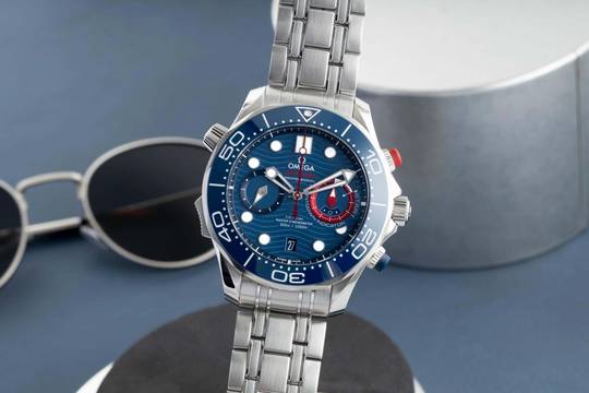 Omega Seamaster Diver 300 M Americas Cup Ref. 210.30.44.51.03.002 B&P 2021 