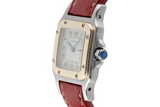 Thumbnail von Cartier Santos Steel / Gold Quartz Ladies' Watch Ref. W200124D Box & Papers