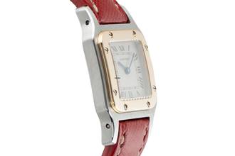 Thumbnail von Cartier Santos Steel / Gold Quartz Ladies' Watch Ref. W200124D Box & Papers