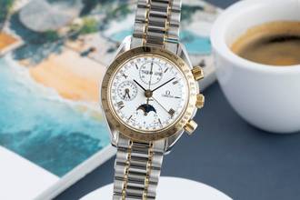 Omega Speedmaster Date Chronograph Steel / Gold Automatic Ref. 3336.20.00