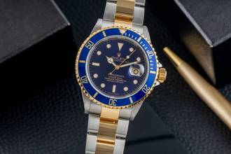 Rolex Submariner Date Steel / Gold Men's Watch Blue Dial Ref. 16613 B&P 2008 M-Series