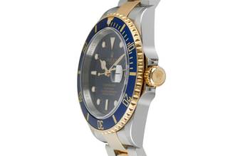 Thumbnail von Rolex Submariner Date Steel / Gold Men's Watch Blue Dial Ref. 16613 B&P 2008 M-Series