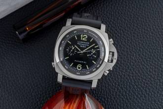 Thumbnail von Panerai Luminor 1950 Rattrapante Chronograph Stainless Steel Ref. PAM00213 B&P 2006