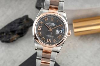 Rolex Datejust 36 Steel / Gold Diamonds Automatic Men's Watch Ref. 126201 B&P