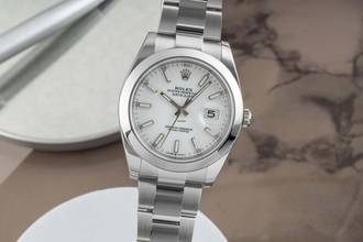 Thumbnail von Rolex Datejust 41 White Dial Edelstahl Automatik Herrenuhr Ref. 126300 B&P 2022