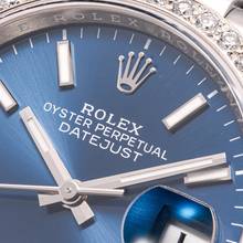 Thumbnail von Rolex Datejust 36 Blue After Market Diamond – 126200 – like NEW – 01/2021 Full Set