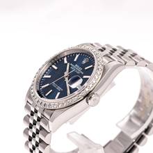 Thumbnail von Rolex Datejust 36 Blue After Market Diamond – 126200 – like NEW – 01/2021 Full Set