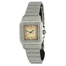 Thumbnail von Cartier Santos Galbée 987901 Brown Patina Dial Full Serviced