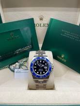 Thumbnail von Rolex Submariner Date WHITEGOLD SMURF BLUE BEZEL, BLACK DIAL 41mm, NEW FULL SET BOX & PAPERS