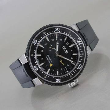  Oris ProDiver GMT Titan Ø 49 mm Automatik Kautschuk Full Set Top Zustand 