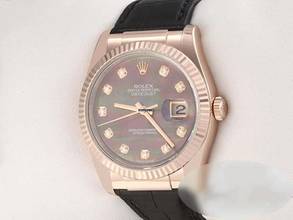  Rolex Datejust 36 36mm 116135 2018 Rosegold 750 Automatik Perlmutt Diamanten 18 Rose Gold Chronometer Oyster 
