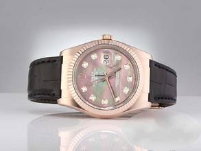 Thumbnail von Rolex Datejust 36 36mm 116135 2018 Rosegold 750 Automatik Perlmutt Diamanten 18 Rose Gold Chronometer Oyster