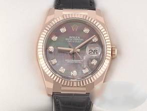 Thumbnail von Rolex Datejust 36 36mm 116135 2018 Rosegold 750 Automatik Perlmutt Diamanten 18 Rose Gold Chronometer Oyster
