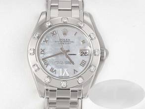 Thumbnail von Rolex Lady-Datejust Pearlmaster 34 81319 2011 Weissgold 750 Perlmutt Diamanten Automatik 18kt White Gold