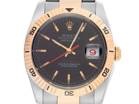  Rolex Datejust Turn-O-Graph Turn-O-Graph Red Date Ref.116261 2005 Box&Beschreibung wie Neu Vintage Datejust Turn-O-Graph Red Date 
