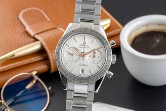  Omega Speedmaster '57 Chronograph Co-Axial 331.10.42.51.02.002 B&P 2016 