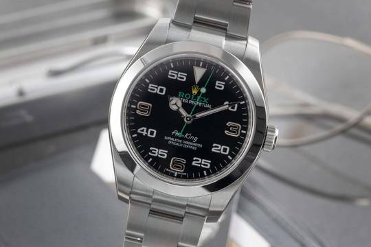  Rolex Air King Automatik Stahl Herrenuhr Oyster Perpetual Ref. 116900 
