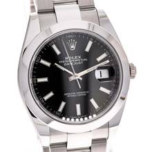 Thumbnail von Rolex Datejust 41 Black Oyster – 126300 – like NEW – 12/2023 Full Set Lc100
