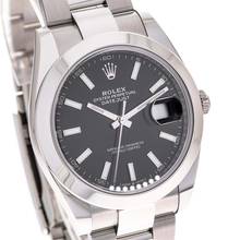 Thumbnail von Rolex Datejust 41 Black Oyster – 126300 – like NEW – 12/2023 Full Set Lc100